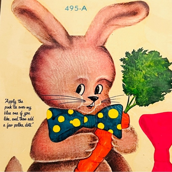 vtg 1970s meyercord decals easter bunny transfer retro 79 crafts - Picture 3 of 5
